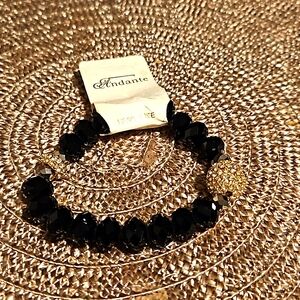 Andante Black Stretch Bracelet